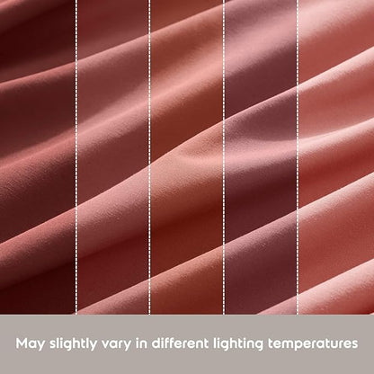 Nestl Twin XL Sheet Set - College Dorm Size - Luxury 1800 Ultra-Soft Microfiber Twin Extra Long Bed Sheets - Deep Pockets - Easy Fit - Extra Soft - 3 Piece Set (Twin XL, Pink Clay)