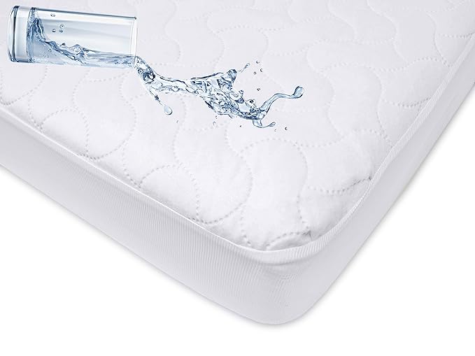 American Baby Company Waterproof Fitted Pack and Play Mattress Protector 39" x 27" - Quilted, Noiseless, Soft & Breathable Playpen and Pack n Play Mattress Cover