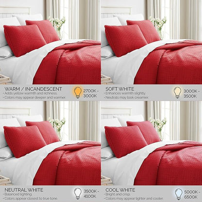 Southshore Fine Living, Inc. Twin XL Comforter Quilt Bedding Set, Dorm Room Bedding Essentials, Stain Resistant, Machine Washable Bedspread, Twin XL Red Quilt Bed Spread w/Pillow Sham, Chili Pepper