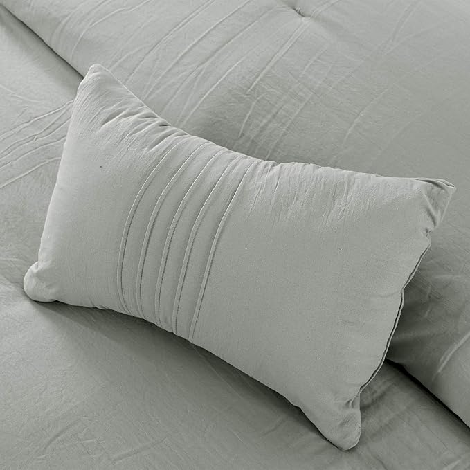 Modern Threads 4-Piece Garment-Washed Comforter Set Beck Spa Queen