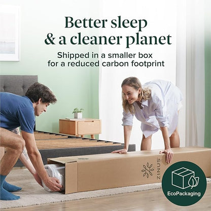 Zinus 10 Inch Foam and Spring Hybrid Mattress [New Version], Twin, Fiberglass Free, Medium Firmness, Durable Support, Certified Safe Foams & Fabric, Mattress in A Box