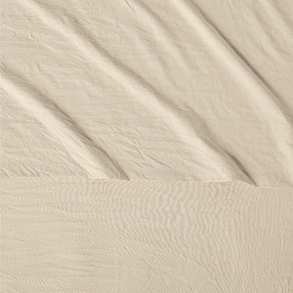 Amazon Basics Twin Bed Sheet, 3-Piece Bedding Set, Double Brushed Microfiber, Ultra Soft, Easy Care, Beige