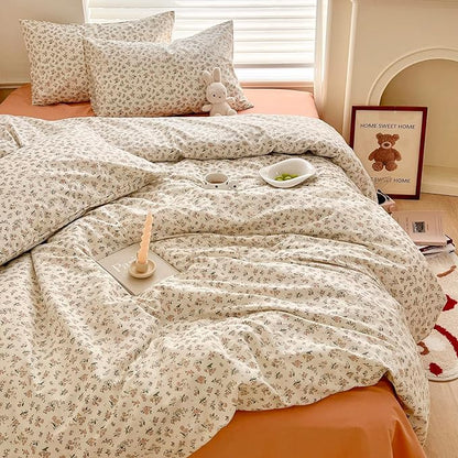 HighBuy Boho Floral Comforter Set Full Bohemian Comfy Comforters for Full Bed,Luxurious Soft Comforter with 2 Pillowcases,All Season,Skin Friendly Cooling Comforters for Women Girl