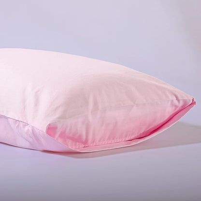 Evolive Ultra Soft Brushed Microfiber Standard Size 20"x30" Pillowcases Pair Set of 2 with Envelope Closure (20"x30" Standard, Pink)