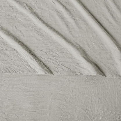 Amazon Basics Full Bed Sheet, 4-Piece Bedding Set, Double Brushed Microfiber, Ultra Soft, Easy Care, Grey