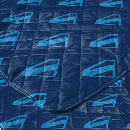 Northwest DC Comics Superman Above Metropolis Reversible Quilted Throw Blanket, Comfy Iconic Throw, Adults Boys Girls, Legendary Superhero Bedding for Bed, or Couch, 60 x 80 inches