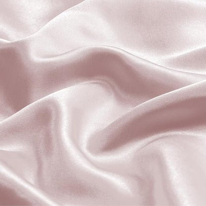 BEDELITE Satin Body Pillow Cover, Super Soft and Cooling Body Pillow Pillowcase for Hair and Skin, Breathable Silky Full Long Pillowcase Cover(20"x54", Lotus Pink)