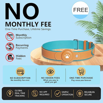 New GPS Tracker for Dogs: Smart Pet Collar with Real-Time Tracking | No Monthly Fee/Subscription (iOS & Android) Waterproof, Anti-Lost,365-Day Long Battery Life GPS Tracker Dog Collar