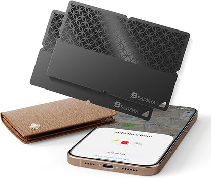 2026 Apple MFi Certified Wallet Tracker Smart Card for Find My iPhone Ultra Thin Air Tracker Tag for Travel, 5 Years+ Staying Power, IP69 Waterproof, Key Finder & Item Locator for Keys, Bags, Passport