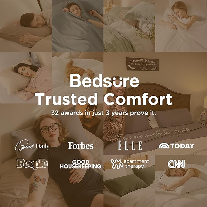 Bedsure King Size Pillow Cases Set of 2 - Olive Green Microfiber Pillowcases 2 Pack, Super Soft Double Brushed Pillow Case Cover with Envelope Closure for Kids, Wrinkle, Fade Resistant, 20x36 Inches