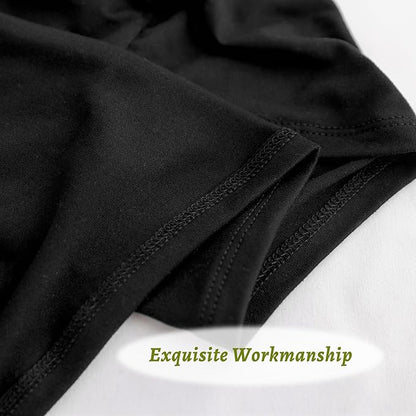 Stretchy Body Pillow Case Cover - Jersey Knit Long Pillowcase for Body Pillow, 1 Pack - Envelope Closure & Skin-Friendly, Soft and Breathable for Sleeping, 20"x54", Black