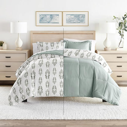 Linen Market Reversible Twin Size Comforter Set (2 Piece) - Bring Luxury Home with Our Soft and Lightweight Down Alternative Comforter Twin Set - This Includes Your Twin Comforter and 1 Pillow Sham