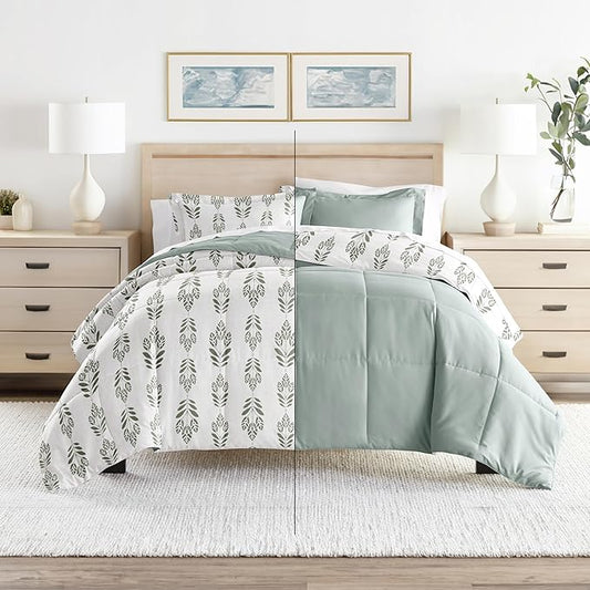Linen Market Reversible King Size Comforter Set (3 Piece) - Bring Luxury Home with Our Soft and Lightweight Down Alternative Comforter King Set - This Includes Your King Comforter and 2 Pillow Shams