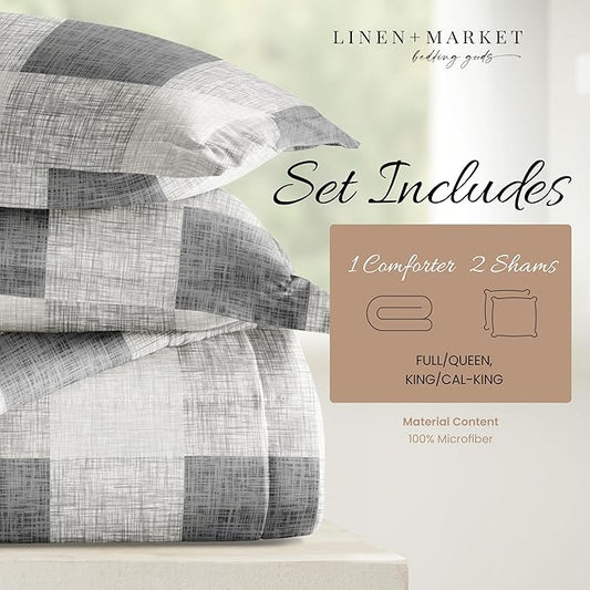 Linen Market Queen Comforter Set (3 Piece) - Bring Luxury Home with Our Soft and Lightweight Down Alternative Comforters Queen Size - This Queen Bed Set Includes Your Comforter and 2 Pillow Shams