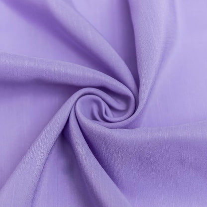 Biscaynebay Wrap Around Bed Skirts for King & Cal King Beds Short Drop of 12", Lavender Adjustable Elastic Dust Ruffles Easy Fit Wrinkle Resistant Silky Luxurious Fabric Machine Washable