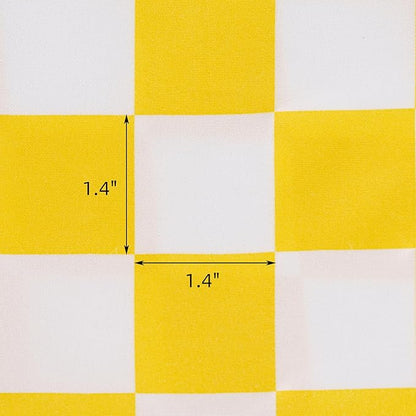 Best Season Bed Sheet Set 4 Piece -Full Size-Soft Durable Microfiber Bedding Sheet Set,Deep Pocket,Stain,Fade & Wrinkle Resistant Green and White Checkerboard Grid(Plaid Yellow&White)