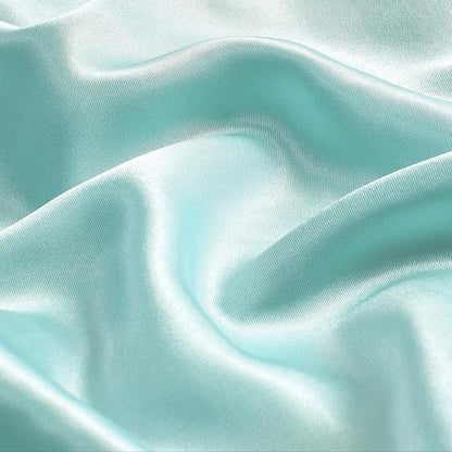 BEDELITE Satin Body Pillow Cover 2 Pack, Super Soft and Cooling Body Pillow Pillowcase for Hair and Skin, Breathable Silky Full Long Pillowcase Cover(20"x54", Blue Grey)