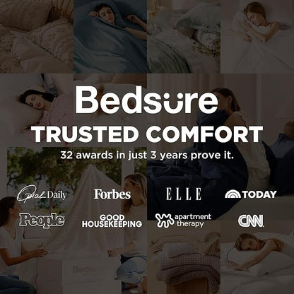 Bedsure Boho Duvet Cover Queen Size, Soft & Comfortable Elegant Design Boho Bedding for Decoration, Machine Washable Comforter Cover for All Seasons,Includes 1 Duvet Cover & 2 Pillow Shams,Beige
