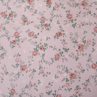 Queen Size Comforter Set Floral 3 Pieces Soft Chic Seersucker Garden Style Pink Flower Print Botanical Comforter for All Seasons Luxury Warmth Comfy Breathable with 2 Pillowcases
