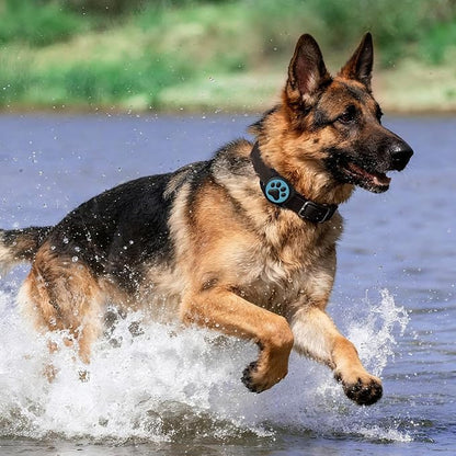 IP68 Waterproof Dog AirTag Holder for Dog Collar, Soft, Stretchy Silicone | Full-Body Protection, Easy Tool-Free Installation, Quiet, No-Dangle Fit, Lightweight, Fits Dog & Cat Collars of All Widths