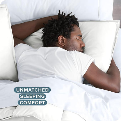 Bare Home Bedding Duvet Cover Queen Size - Premium 1800 Super Soft Collection - Lightweight, Cooling Duvet Cover - Soft Breathable Bedding (Queen, Cream)