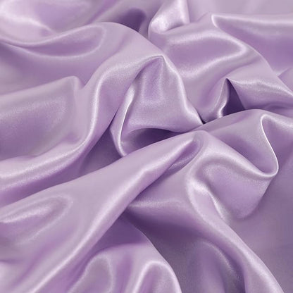 NTBAY 12 Pack Satin Queen Pillowcases for Hair and Skin, Luxurious and Silky Pillow Cases with Envelope Closure, 20 x 30 Inches, Light Purple