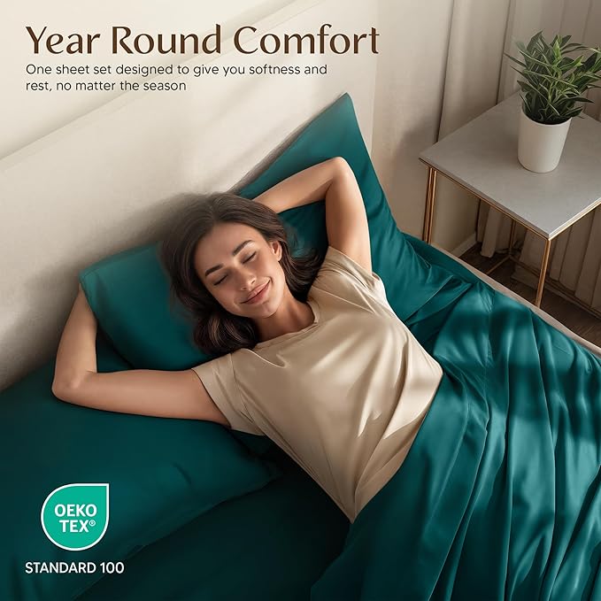 Utopia Bedding Full Bed Sheets Set - 4 Piece Bedding - Brushed Microfiber - Shrinkage and Fade Resistant - Easy Care (Teal Green)