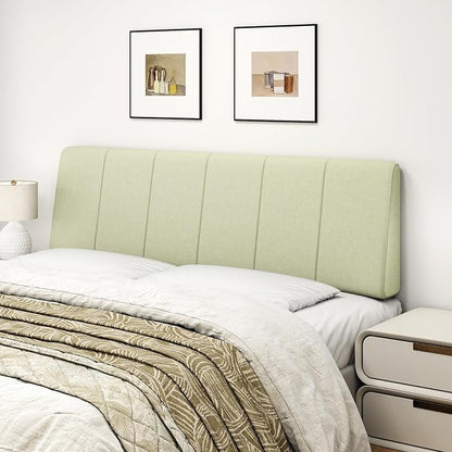 Queen Size Headboard Only-No Assembly Required, Light Warm Green | Easy to use no assembly required, Linen fabric and extra-thick foam for added comfort, Modern style headboard queen size