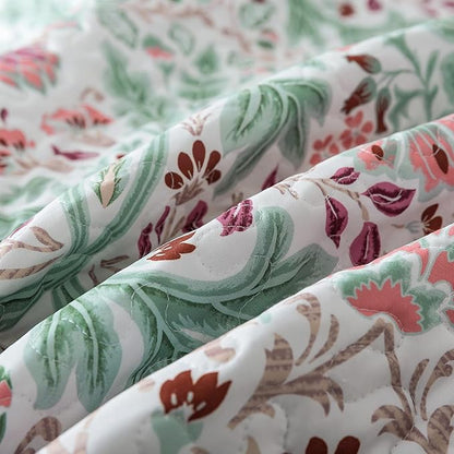 HoneiLife Quilt Set Queen Size - Microfiber Bedspreads for Queen Bed, Reversible Coverlet Lightweight Bedcover Quilt Bedding Sets for Queen Bed