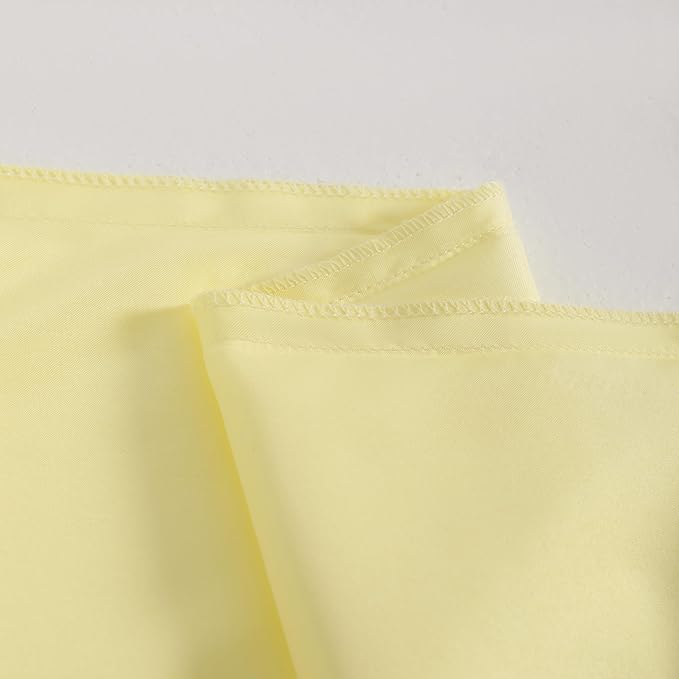 NTBAY 2 Pack Satin Queen Pillowcases for Hair and Skin, Luxurious and Silky Pillow Cases with Envelope Closure, 20x30 Inches, Light Yellow