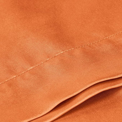 BEDELITE Satin Body Pillow Cover, Super Soft and Cooling Body Pillow Pillowcase for Hair and Skin, Breathable Silky Full Long Pillowcase Cover(20"x54", Burnt Orange)