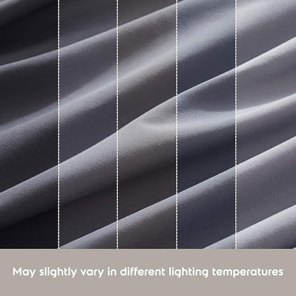 Nestl California King Sheet Set - 1800 Ultra-Soft Microfiber Cal King Bed Sheets - Double Brushed - Deep Pockets - Easy Fit - 4 Piece Set - Bed Sheets (California King, Dark Grey)