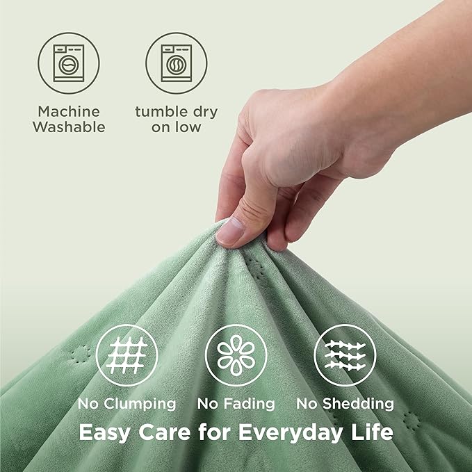 Bedsure Velvet Fleece Comforter Set King, Sage Green Lightweight Quilted Bedding Set, Soft Warm Blanket for All Season, 3 Pieces, 1 Comforter (104" x 90") and 2 Pillow Shams (20" x 36")