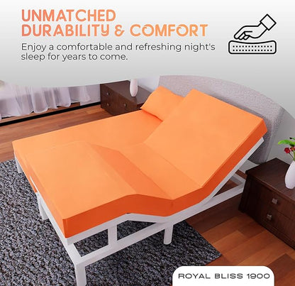 Split King Sheets Set with 2 Twin XL Fitted Sheet - 5 Piece Bedding - Wrinkle Free, Fade Resistant, Double Brushed Microfiber - Deep Pockets/Easy Fit (Peach)