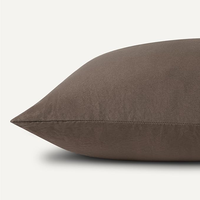 Amazon Basics Full Bed Sheet, 4-Piece Bedding Set, Double Brushed Microfiber, Ultra Soft, Easy Care, Brown