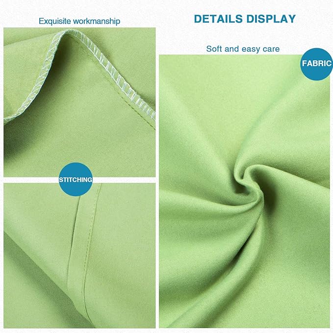 FLXXIE Pillow Cases Queen, Soft Microfiber Pillow Covers with Envelope Closure, Wrinkle Resistant Pillowcases, 2 Piece Set, 20x30, Sage Green