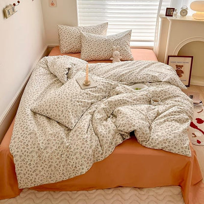 HighBuy Boho Floral Comforter Set Full Bohemian Comfy Comforters for Full Bed,Luxurious Soft Comforter with 2 Pillowcases,All Season,Skin Friendly Cooling Comforters for Women Girl