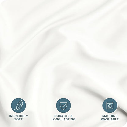 Bare Home Bedding Duvet Cover Extra Long Size - Premium 1800 Super Soft Collection - Lightweight, Cooling Duvet Cover - Soft Breathable Bedding (Twin/Twin XL, Cream)