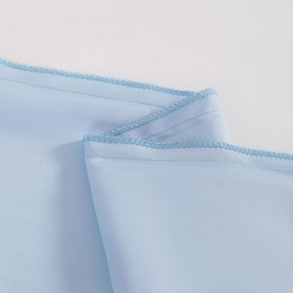 NTBAY 2 Pack Satin Standard Pillowcases for Hair and Skin, Luxurious and Silky Pillow Cases with Envelope Closure, 20x26 Inches, Aqua