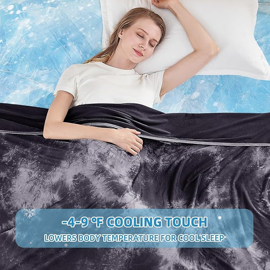 inhand Cooling BlanketTwin XL Size (60"x90"), Cooling Blankets for Hot Sleepers, Absorbs Heat to Keep Adults Cool for Summer Nights Sweats, Thin Cold Lightweight Blanket for Couch Bed, All Season Use