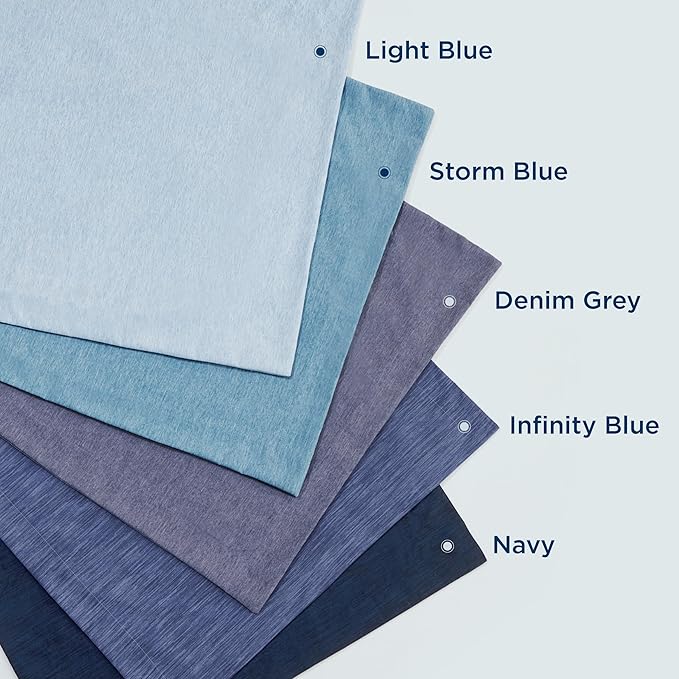 Bedsure Queen Comforter Set - Infinity Blue Soft Bedding for All Seasons, Cationic Dyed Bed Set, 3 Pieces, 1 Queen Size Comforter (90"x90") and 2 Pillow Shams (20"x26"+2")