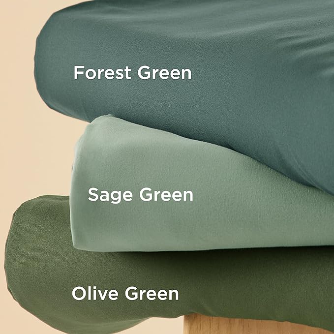 Bedsure Duvet Cover Twin/Twin XL Size - Soft Double Brushed Bedding Set for Kids & Adults, Zipper Closure, 2 Pieces, Includes 1 Duvet Cover (68"x90") & 1 Pillow Sham, NO Comforter, Sage Green