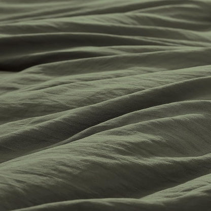 WRENSONGE Twin/Twin XL Comforter Set - 2 Pieces Olive Green Comforter Prewashed Soft Lightweight for All Seasons,Fluffy Down Alternative Twin XL Comforter with 1 Pillow Sham