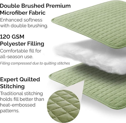 Southshore Fine Living, Inc. Oversized King Quilt Bedding Set, Pet Hair Resistant Bedding, Microfiber Lightweight Bedspread, California King Coverlet Set w/2 Pillow Shams, Sage Green Quilt
