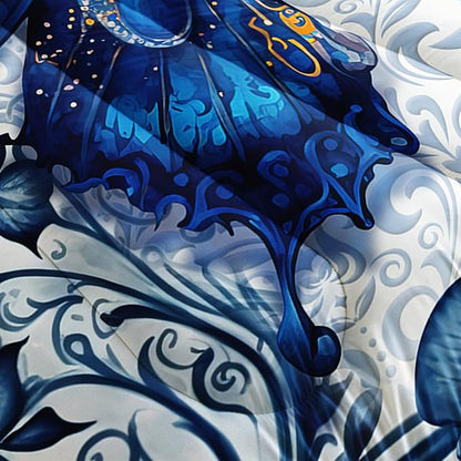 Queen Size Boho Butterfly Bedding Set for Girls - Dreamy Comforter, Decorations for Bedroom