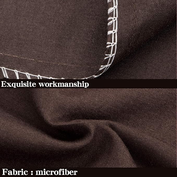 NTBAY Standard Pillowcase Set - 2 Pack Brushed Microfiber 20x26 Pillowcases - Soft, Wrinkle-Free, Fade-Resistant, Stain-Resistant, Dark Brown Pillowcases with Envelope Closure - 20x26 Inches