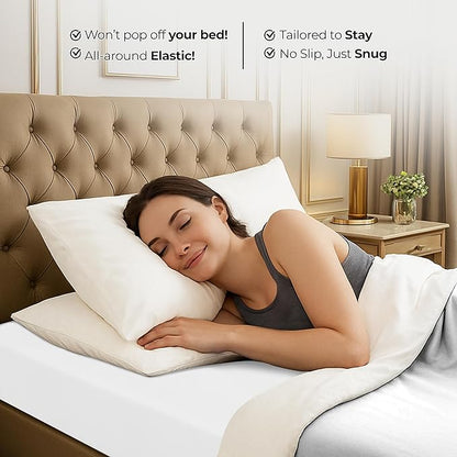 Utopia Bedding Twin XL Fitted Sheet - Bottom Sheet - Deep Pocket - Soft Microfiber - Shrinkage and Fade Resistant - Easy Care -1 Fitted Sheet Only (White)