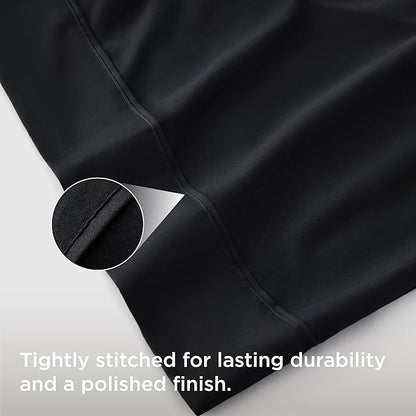 Bedsure King Size Pillow Cases Set of 4 - Black Brushed Microfiber Pillowcases 4 Pack, Super Soft Pillowcase, Pillow Case Cover with Envelope Closure for Kids, Wrinkle, Fade Resistant, 20x36 Inches
