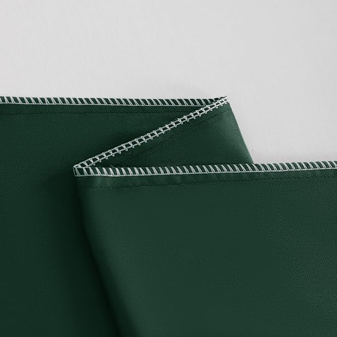 NTBAY King Pillowcase Set - 2 Pack Brushed Microfiber 20x40 Pillowcases - Soft, Wrinkle-Free, Fade-Resistant, Stain-Resistant, Dark Green Pillowcases with Envelope Closure - 20x40 Inches, Dark Green