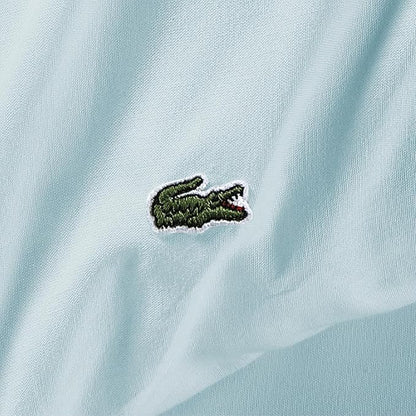 Lacoste 100% Cotton Percale 3-Piece Sheet Set – Cool, Crisp, Matte, and Durable, Oeko-Tex Certified – Solid, Pale Aqua, Twin XL